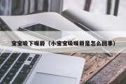 宝宝吸下嘴唇(小宝宝吸嘴唇是怎么回事) 宝宝吸下嘴唇(小宝宝吸嘴唇是怎么回事)