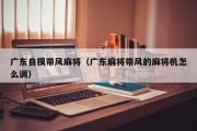 广东自摸带风麻将（广东麻将带风的麻将机怎么调）