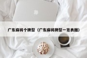 广东麻将个牌型（广东麻将牌型一览表图）