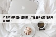 广东麻将的赔付规则表（广东麻将的赔付规则表图片）