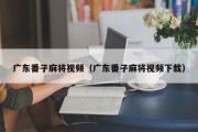 广东番子麻将视频（广东番子麻将视频下载）