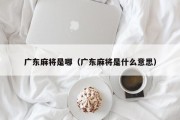 广东麻将是哪（广东麻将是什么意思）