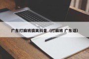 广东打麻将搞笑抖音（打麻将 广东话）