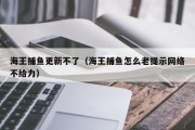 海王捕鱼更新不了（海王捕鱼怎么老提示网络不给力）