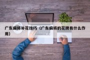广东麻将补花技巧（广东麻将的花牌有什么作用）