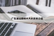 广东潮汕麻将大大的简单介绍